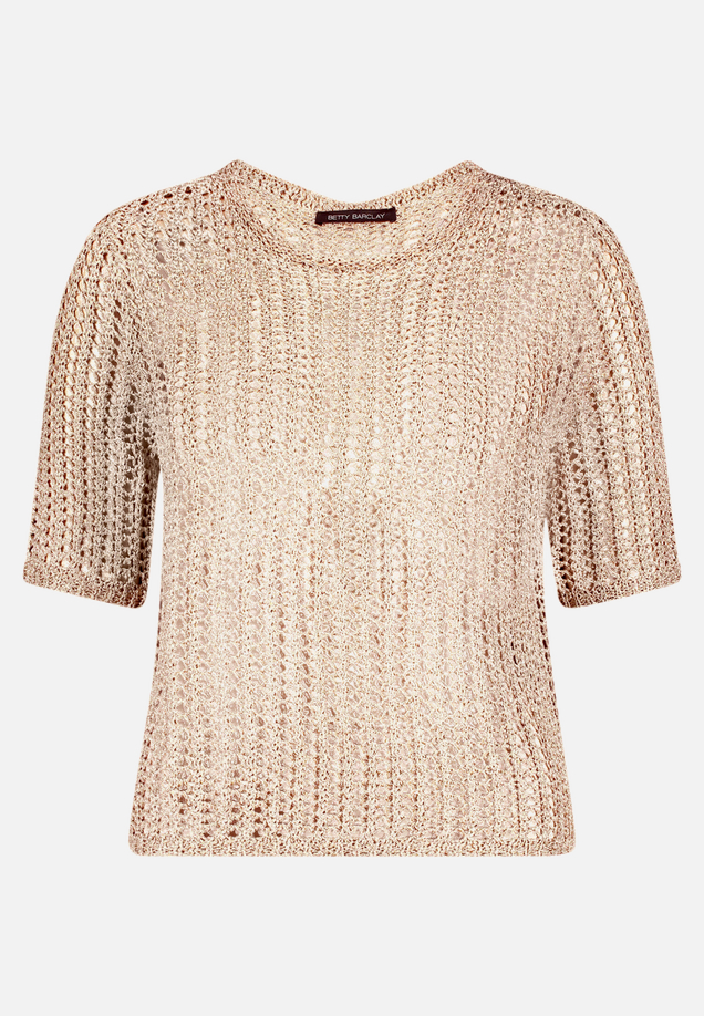 Strickpullover mit Lochmuster / Vorderseite