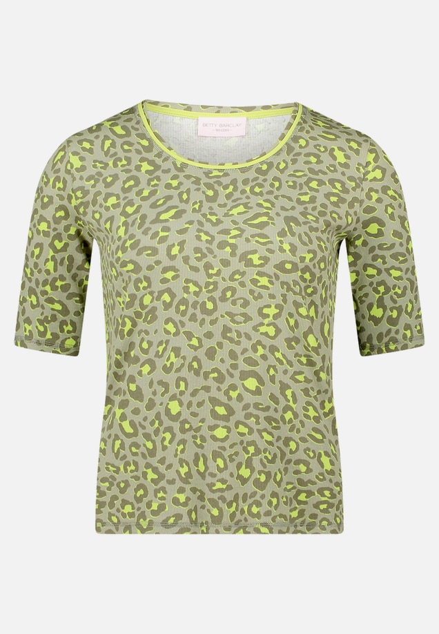 Basic Shirt mit Rippenstruktur / Vorderseite