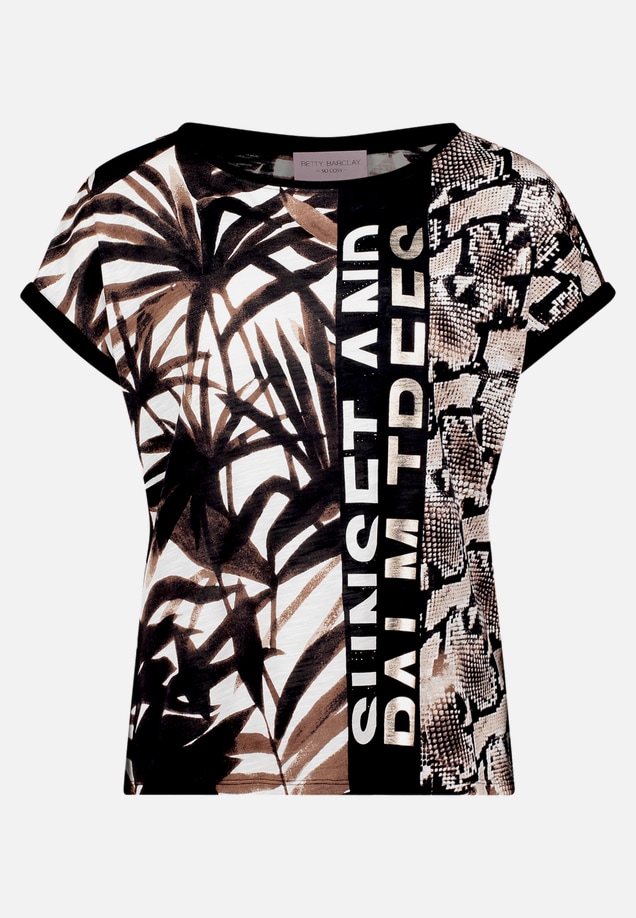 Printshirt mit Ärmelaufschlag / Vorderseite