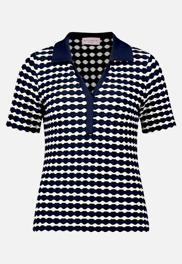 Poloshirt mit Struktur / Vorderseite