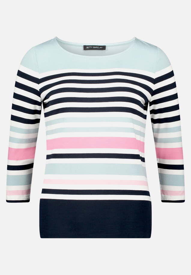 Basic Shirt mit U-Boot-Ausschnitt / Vorderseite