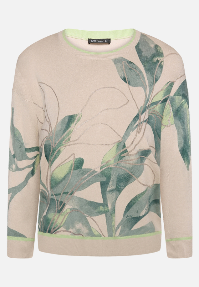 Strickpullover mit Print / Vorderseite