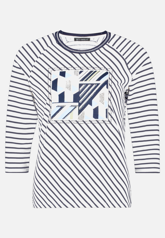 Ringelshirt mit Strass / Vorderseite