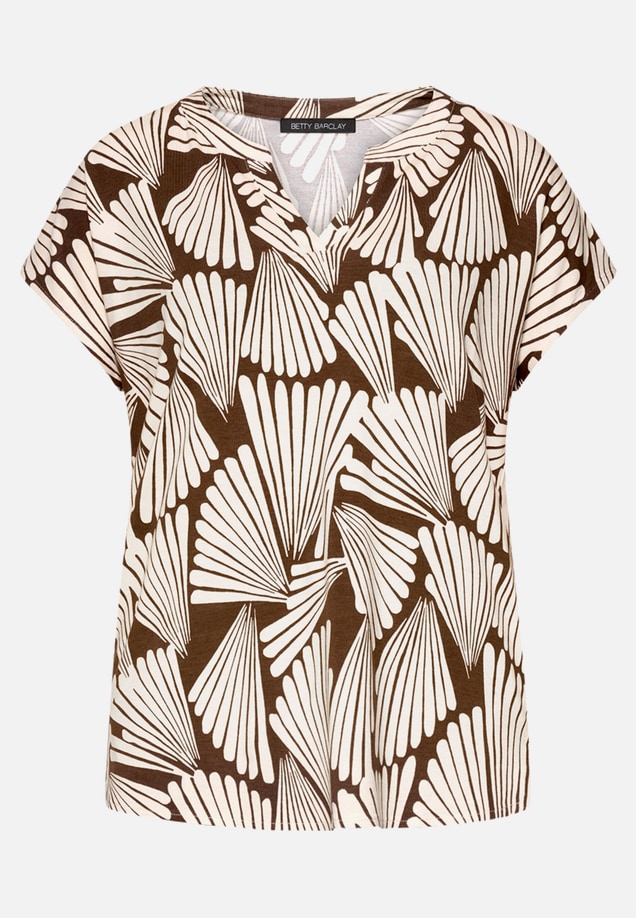 Basic Shirt mit V-Ausschnitt / Vorderseite