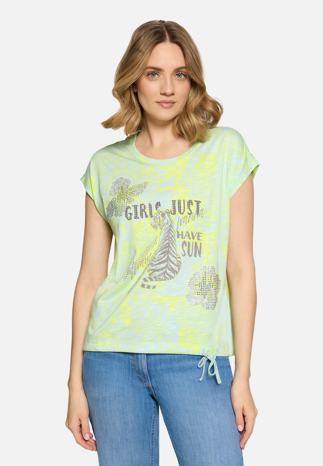 Casual-Shirt mit Tunnelzug / Modellfoto Vorderseite