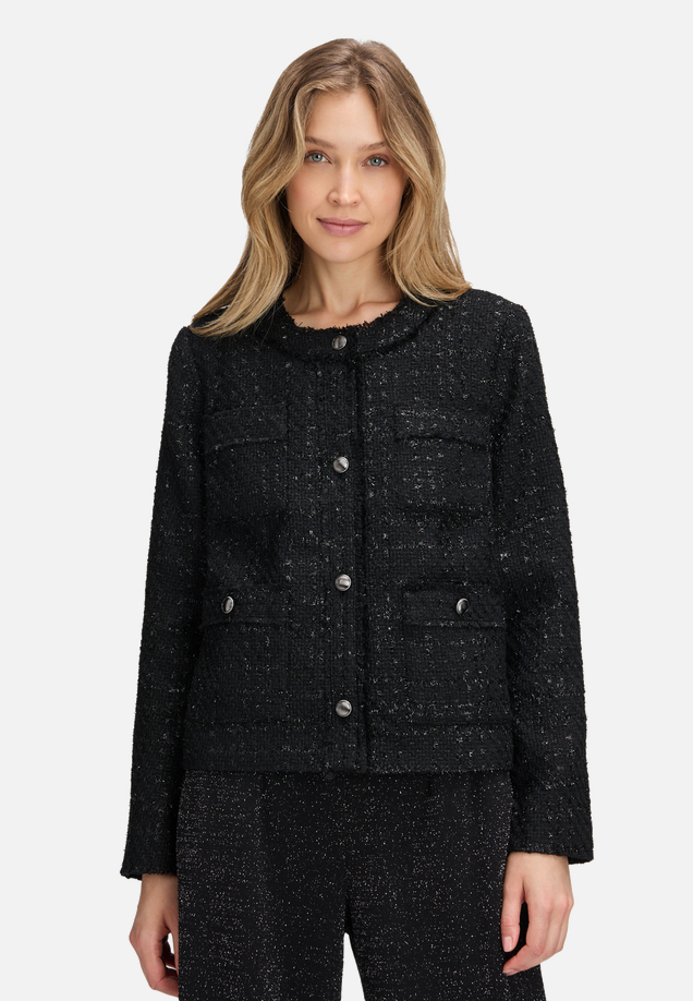 Blazer-Jacke mit Fransen / Modellfoto Vorderseite