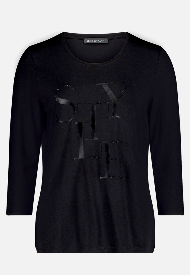 Basic Shirt mit Placement / Vorderseite