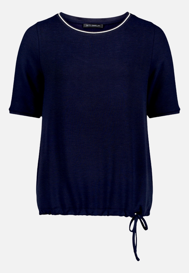 T-Shirt  unifarben mit Tunnelzug  / Vorderseite